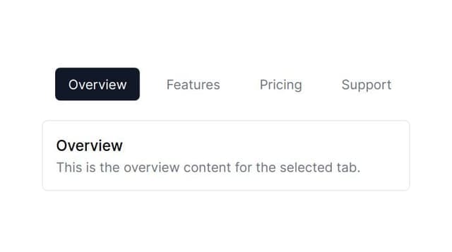 Thumbnail for prompt: horizontal tab list overflow scroll