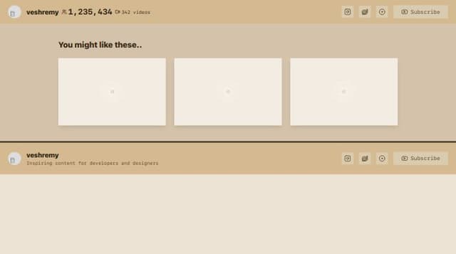 Thumbnail for prompt: Title the videos section "You might like these.." 