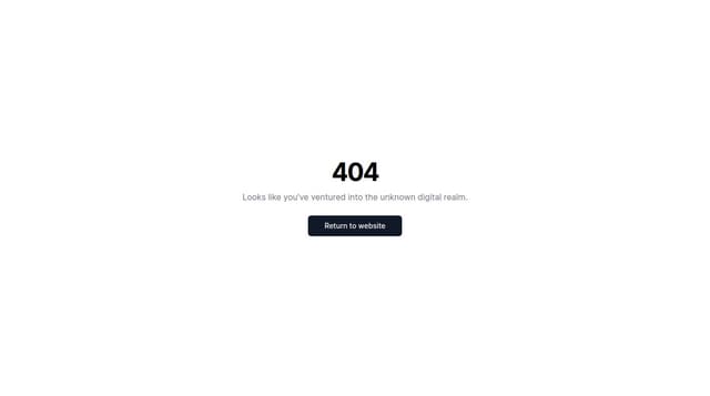 Thumbnail for prompt: the big title should be 404, 404 could have some animations