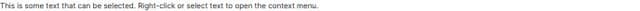 Thumbnail for prompt: nothing happened after text selection. please fix that