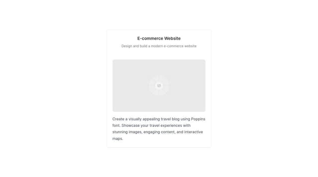 Thumbnail for prompt: list 6 project for portofolio with poppins fonts
