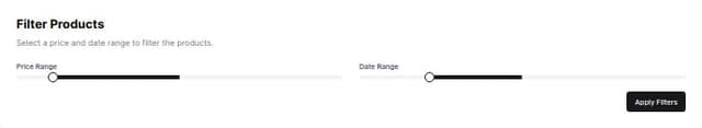 Thumbnail for prompt: make a double range input slider form nextjs and tailwind css