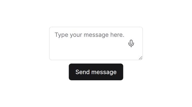 Thumbnail for prompt: add in a way that shows visually that there is a speech to text input function