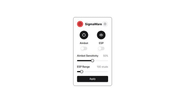 Thumbnail for prompt: Move the icons next to the name somehwere else and make it red and black 