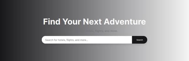 Thumbnail for prompt: search bar in hero section 