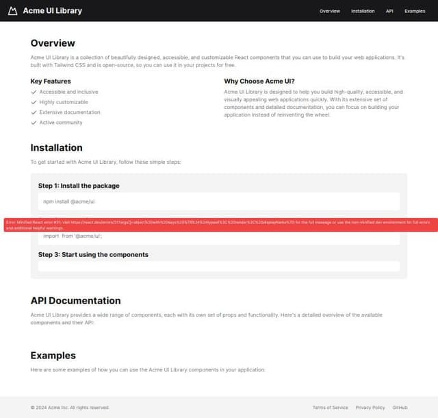 Thumbnail for prompt: documentation website for libraries
