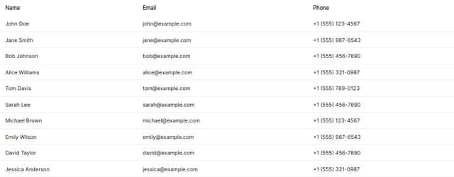 Thumbnail for prompt: make header row sticky on top when scroll 