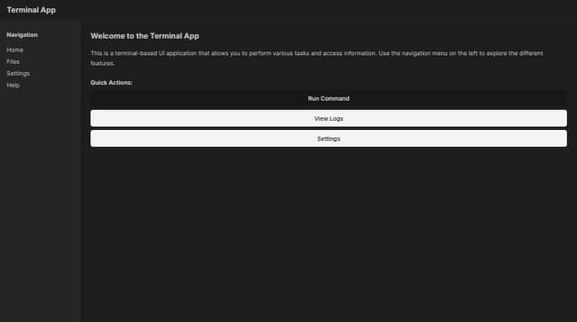 Thumbnail for prompt: a TUI (terminal ui) like app