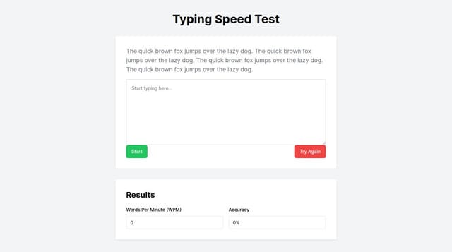Thumbnail for prompt: typing test