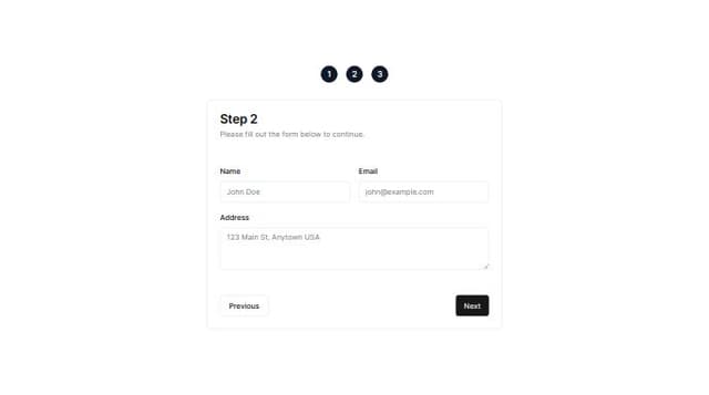 Thumbnail for prompt: make the stepper clickable so you can go back 