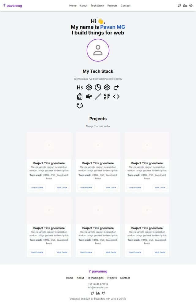 Thumbnail for prompt: i need a portfolio web site . i need a web site what i mentioned in image