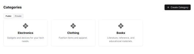 Thumbnail for prompt: make different cards for categories 