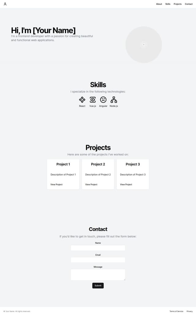 Thumbnail for prompt: create a webiste like this https://codewithsadee.github.io/vcard-personal-portfolio/