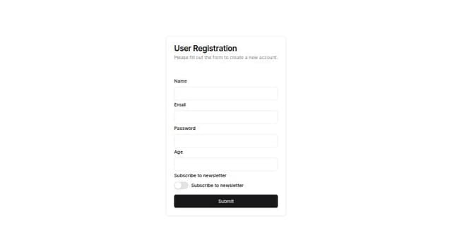 Thumbnail for prompt: Dynamic form builder from JSON Schema 