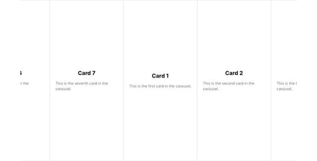 Thumbnail for prompt: when I click on a card it should move the center