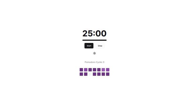 Thumbnail for prompt: the pomodoro contribution graph should have 2 rows ,with 7 squares each