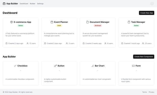 Thumbnail for prompt: ai app builder