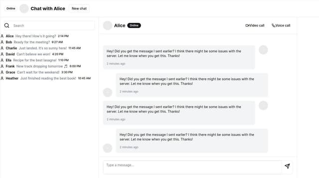 Thumbnail for prompt: a chat application