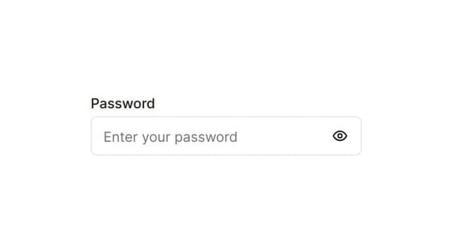 Thumbnail for prompt: a password input with eye icon
