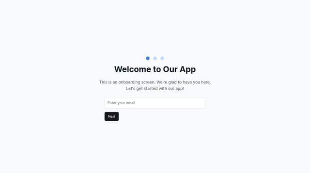 Thumbnail for prompt: Make the first slide a form to collect email