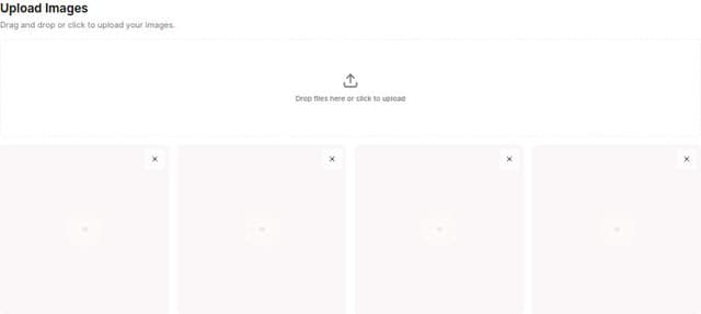 Thumbnail for prompt: upload files using shadcn/ui with preview images