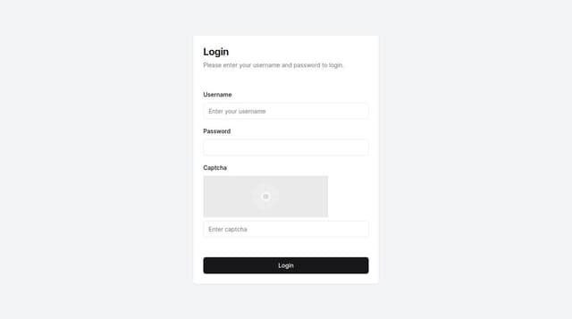 Thumbnail for prompt: Login Page with Captcha Image and Input for Captcha Answer