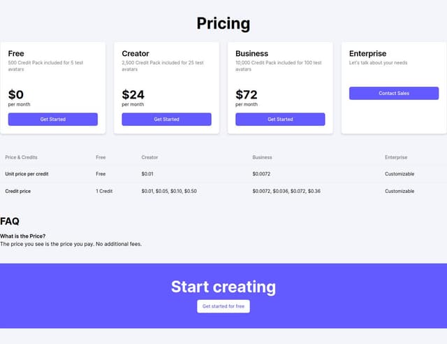 Thumbnail for prompt: https://www.heygen.com/pricing copy this pae