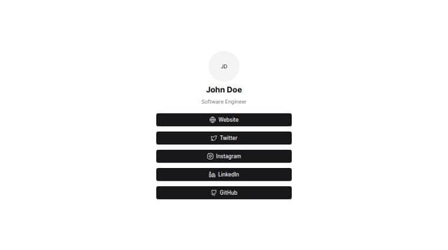 Thumbnail for prompt: add options to customize the links and profile picture 