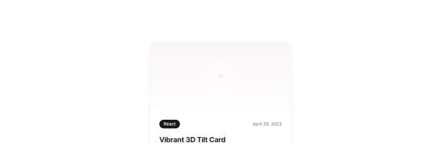 Thumbnail for prompt: Create a Next.js Card component using TailwindCSS and Shadcn, featuring an animated hover effect with a 3D tilt, smooth shadow transitions, rounded corners, and vibrant colors. Include image, title, description, date, technologies, tags, GitHub and demo links. On hover, enlarge the card slightly, shift the shadow, and highlight the links. Ensure accessibility with proper ARIA labels, responsive design for various screen sizes, and a modern, clean aesthetic to enhance user engagement and visual appeal.