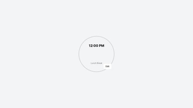 Thumbnail for prompt: 원형 시간계획표를 추가/수정 할 수 있는 최신 트렌드 UI