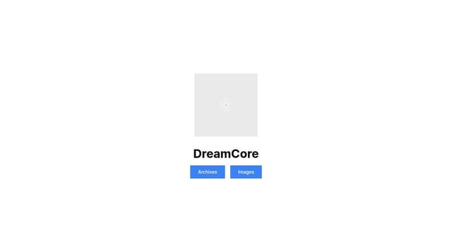 Write a Html code of A website named DreamCore With this Logo : https ...