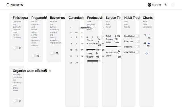 Thumbnail for prompt: fix the whole layout and avoid overlapping and add spaces and remove kanban layout