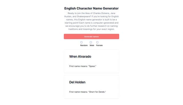 Thumbnail for prompt: Design ui like this image, for gen name