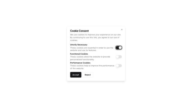 Thumbnail for prompt: add custom cookies with a switch 