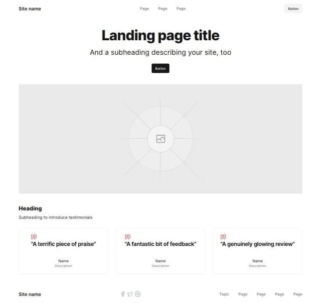 Thumbnail for prompt: give a landing page for a ai based saas startup based on these figma designs 