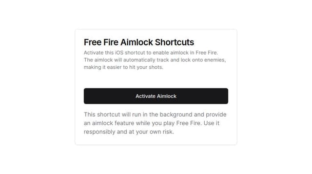 Thumbnail for prompt: Créame un código atajos iOS para free fire ainlock