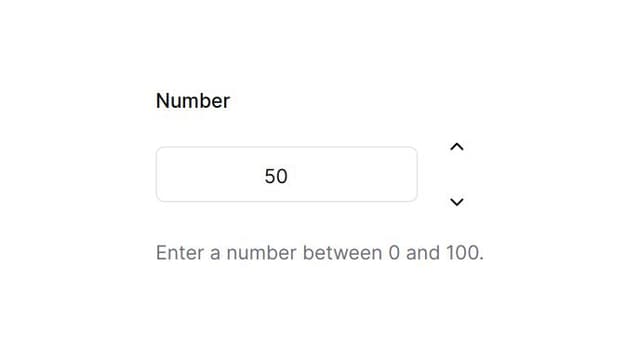Thumbnail for prompt: Make it increment with chevrons up and down on the right side instead of plus and minus signs.