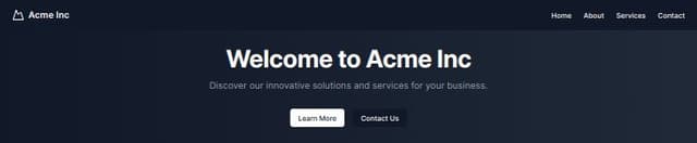 Thumbnail for prompt: a rwd header with banner