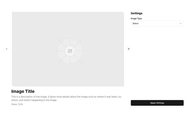 Thumbnail for prompt: Make this image slideshow so that the images are "stacked" on top of each other, slightly offset so we can see the next image slightly sticking out behind the current one.