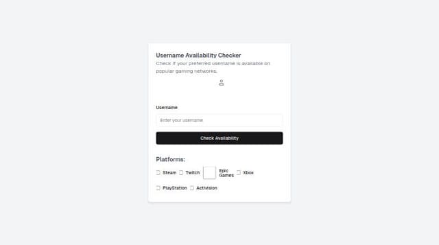 Thumbnail for prompt: A user should be able to select which platforms he wants to check