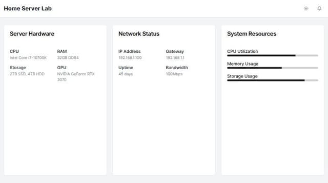 Thumbnail for prompt: Server home lab monitoring 