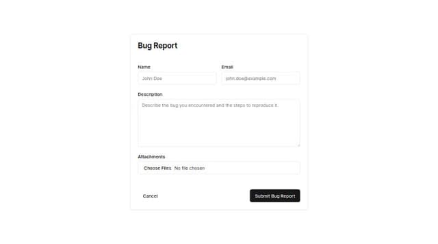 Thumbnail for prompt: can you create a sample email template for bug report?