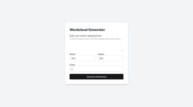 Thumbnail for prompt: Make the text a text area and consider It will be the text will be separated by commas