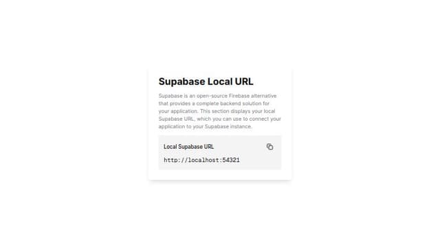 Thumbnail for prompt: how to look at local supabase url