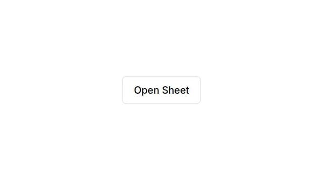 Thumbnail for prompt: make a sheet in shadcn ui that disappear immediately when close