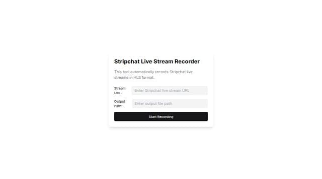 Thumbnail for prompt: make stripchat.com live m3u8 hls stream automate recorder 