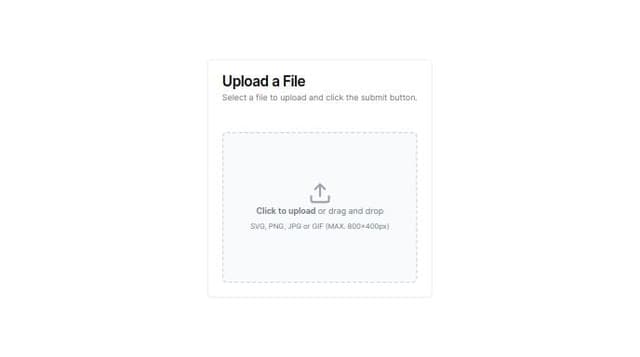 Thumbnail for prompt: upload file using shadcn/ui