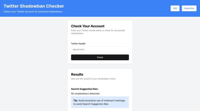 Thumbnail for prompt: It should be a dropdown in each, showing tips. The navbar should be more modern with FAQ and suscription button