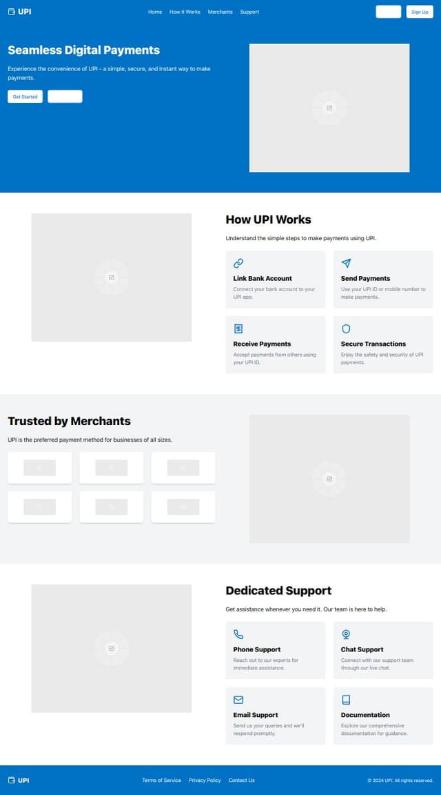The UI of a UPI React JS website should be intuitive and user-friendly ...