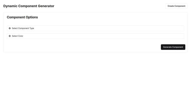 Thumbnail for prompt: a component generator